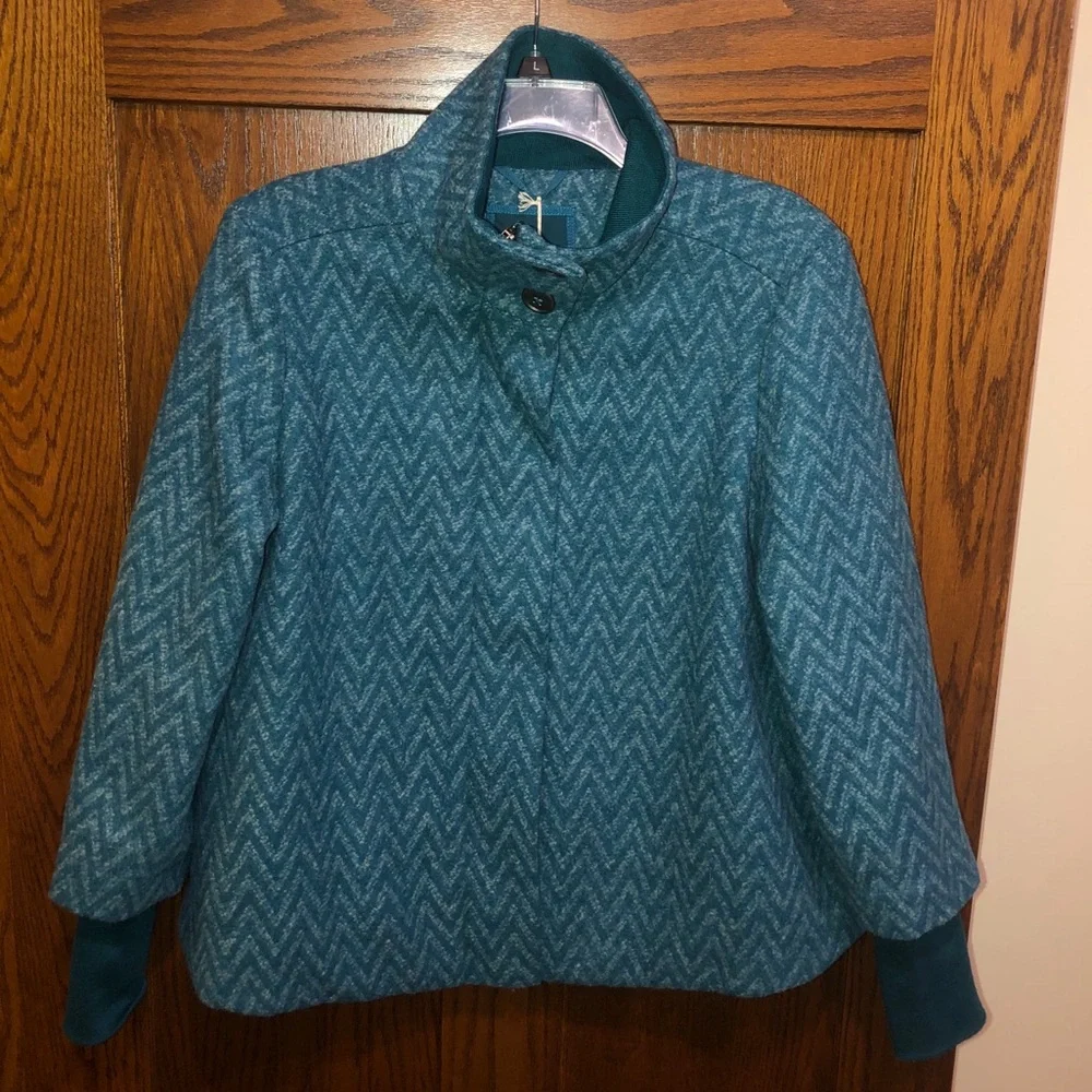 COPY - Prana Lily Jacket in Teal Chevron - Picture 2 of 9